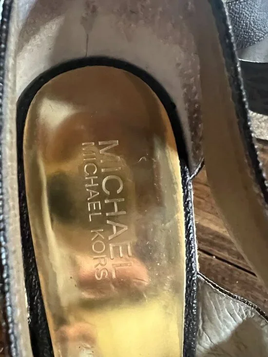 Michael Kors Wedge Sandals Size 10 - Picture 5 of 6